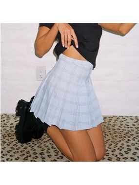 Princess Polly No Boundaries Tartan Plaid Mini Skirt Pleated Size 4